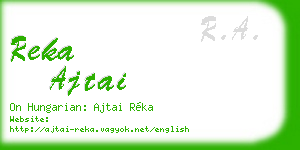 reka ajtai business card